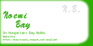 noemi bay business card